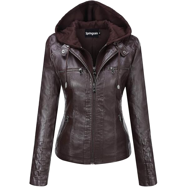 Fashion SX Women's Punk Studded Faux-alligator Print Pattern PU